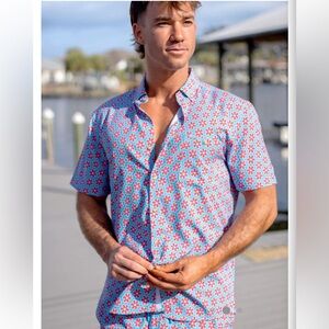 The Southern Shirt Company Red and Blue Patterned Shirt